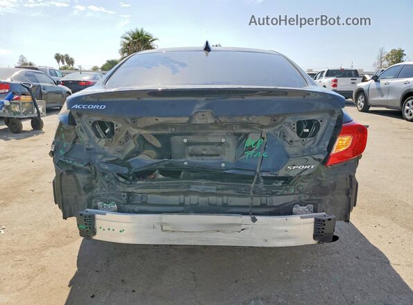 1HGCV1F35NA051776 2022 HONDA ACCORD Black უკანა ხედი
