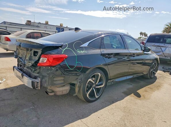 1HGCV1F35NA051776 2022 HONDA ACCORD Black უკანა მარჯვენა