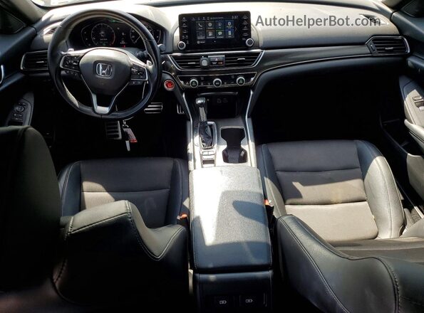 1HGCV1F35NA051776 2022 HONDA ACCORD Black წინა პანელის ხედი