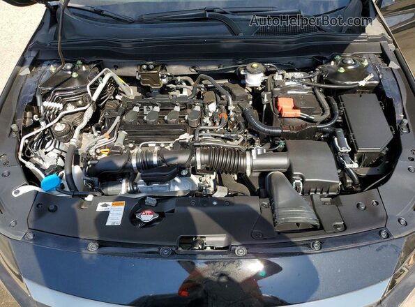 1HGCV1F35NA051776 2022 HONDA ACCORD Black უკანა სალონის ხედი