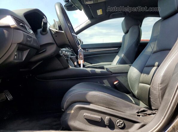 1HGCV1F35NA051776 2022 HONDA ACCORD Black წინა სალონის ხედი