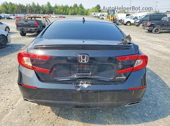 1HGCV1F35NA801970 2022 HONDA ACCORD Black Հետևի տեսք