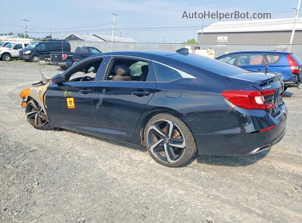 1HGCV1F35NA801970 2022 HONDA ACCORD Black Հետևի ձախ