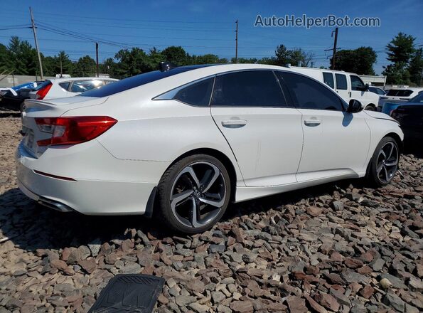 1HGCV1F36JA001057 2018 HONDA ACCORD White Trasero derecho