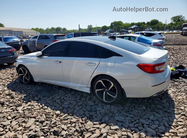 1HGCV1F36JA001057 2018 HONDA ACCORD White Trasero izquierdo