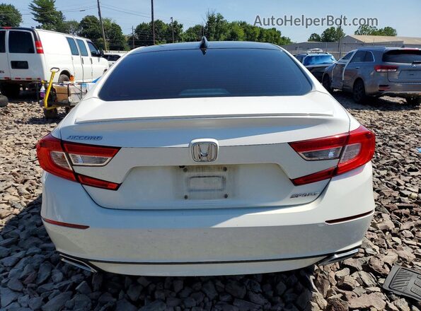 1HGCV1F36JA001057 2018 HONDA ACCORD White Vista trasera