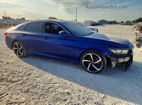 1HGCV1F36JA085980 2018 HONDA ACCORD Blue Przód prawy