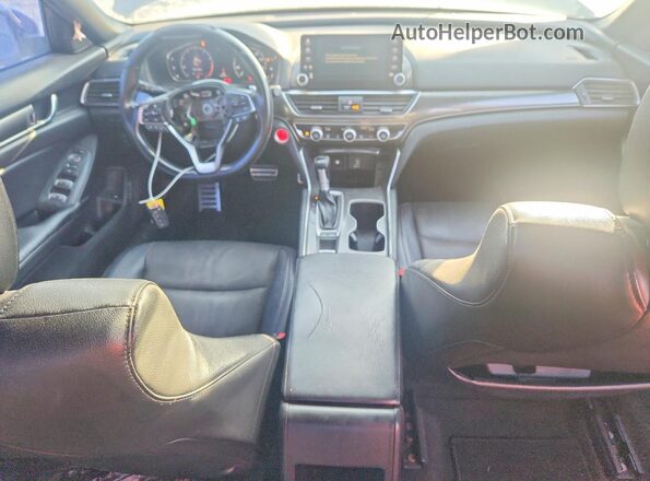 1HGCV1F36JA085980 2018 HONDA ACCORD Blue Widok deski rozdzielczej