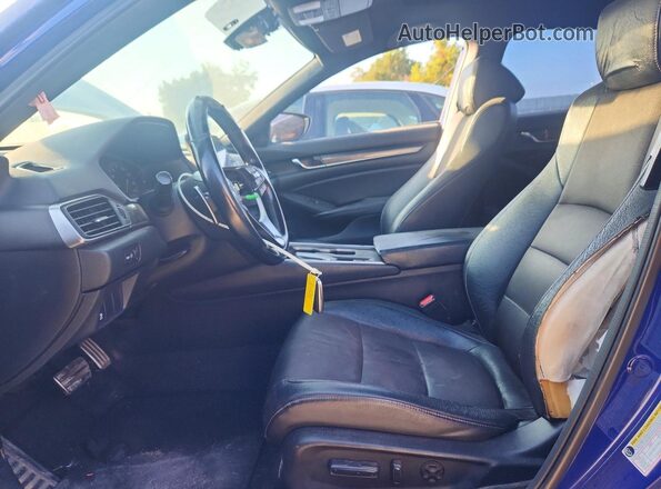 1HGCV1F36JA085980 2018 HONDA ACCORD Blue Widok wnętrza z przodu