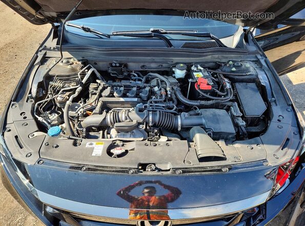 1HGCV1F36KA056593 2019 HONDA ACCORD Black Սալոնի հետևի տեսք