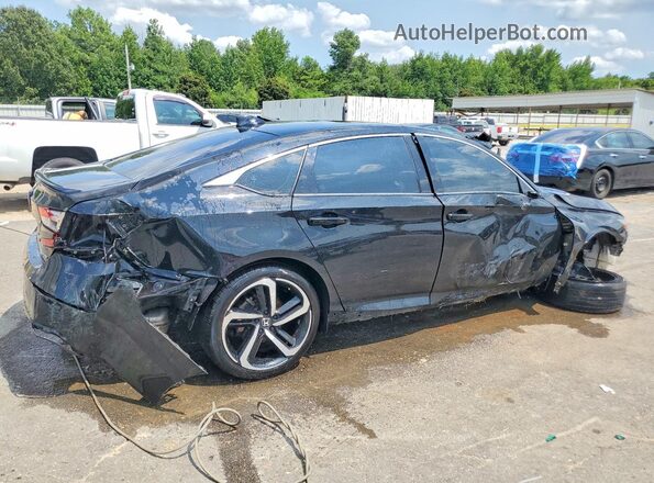1HGCV1F36KA074091 2019 HONDA ACCORD Black Задня права чверть