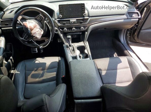 1HGCV1F36KA074091 2019 HONDA ACCORD Black Вид панелі приладів