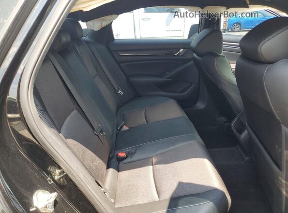 1HGCV1F36KA074091 2019 HONDA ACCORD Black Вид задніх сидінь