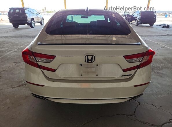 1HGCV1F36LA139104 2020 HONDA ACCORD White Вид ззаду