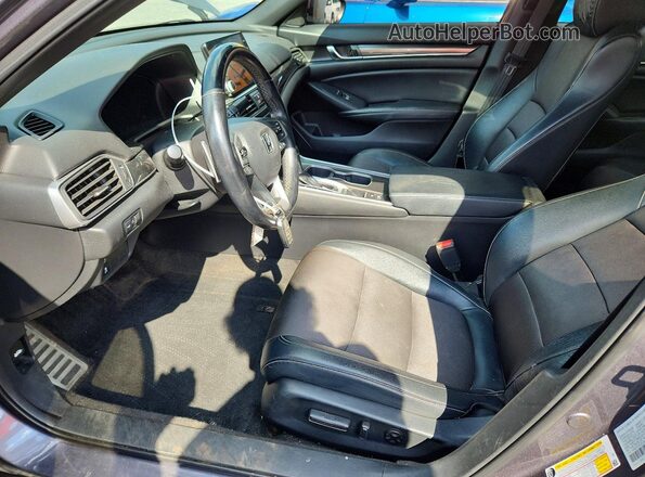 1HGCV1F37JA112667 2018 HONDA ACCORD Gray Widok wnętrza z przodu