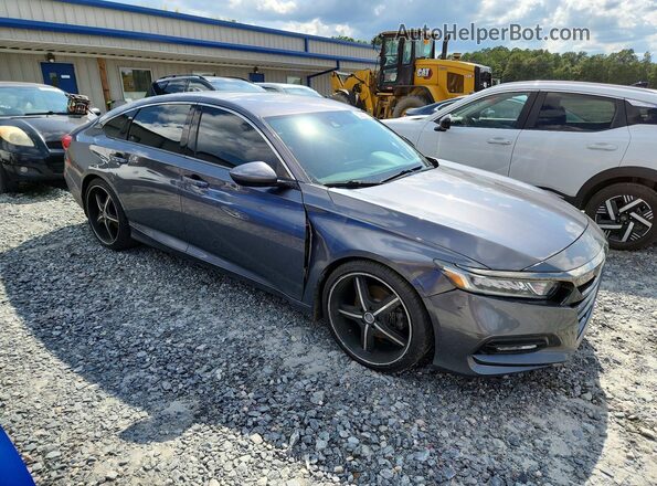 1HGCV1F37JA112667 2018 HONDA ACCORD Gray Przód prawy