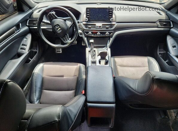 1HGCV1F37JA170939 2018 HONDA ACCORD Черный Вид панели приборов
