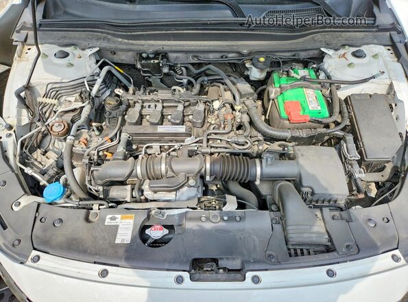 1HGCV1F37KA107552 2019 HONDA ACCORD White Widok wnętrza z tyłu