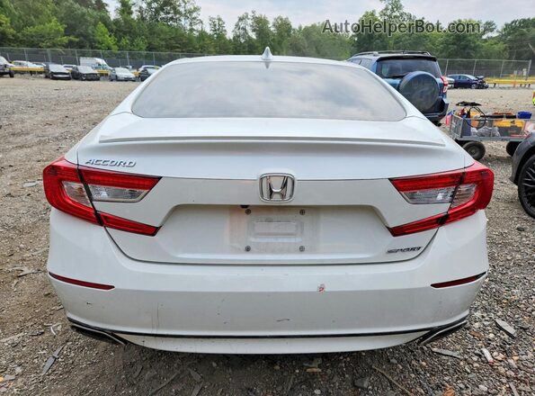 1HGCV1F37KA107552 2019 HONDA ACCORD White Widok z tyłu