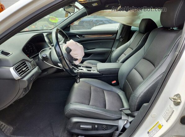 1HGCV1F37KA107552 2019 HONDA ACCORD White Widok wnętrza z przodu