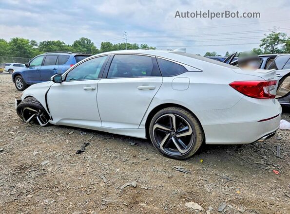 1HGCV1F37KA107552 2019 HONDA ACCORD White Tył lewy