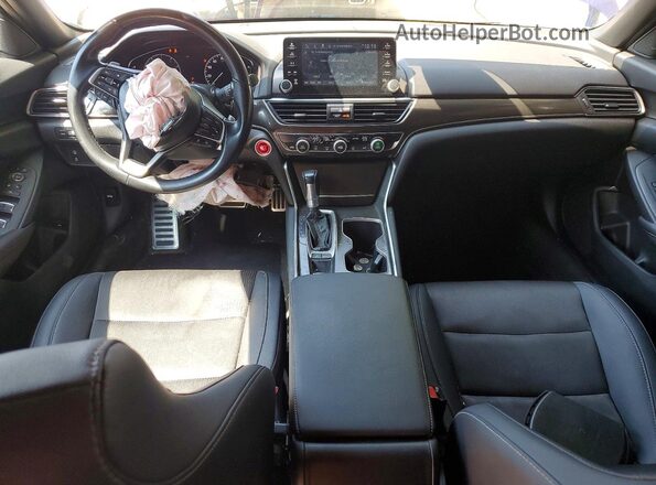 1HGCV1F37KA167461 2019 HONDA ACCORD Blue Առջևի վահանակի տեսք