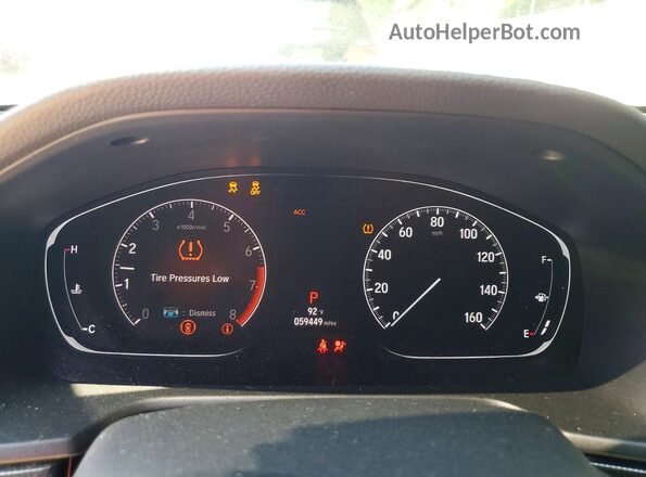 1HGCV1F37KA167461 2019 HONDA ACCORD Blue Սարքավորումների վահանակի տեսք