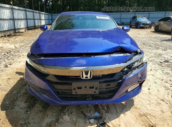 1HGCV1F37KA167461 2019 HONDA ACCORD Blue Դիմացի տեսք