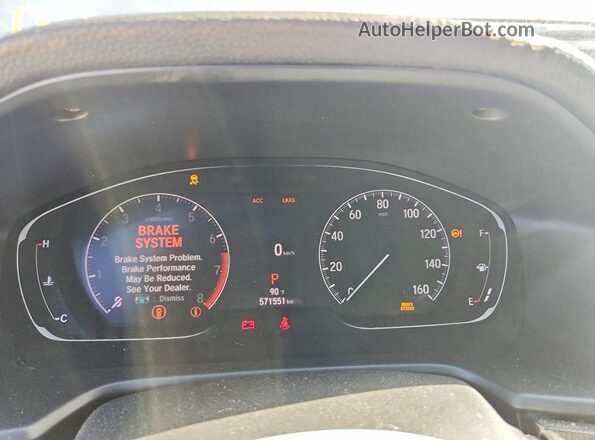 1HGCV1F37LA025435 2020 HONDA ACCORD Silver ხელსაწყოთა პანელის ხედი