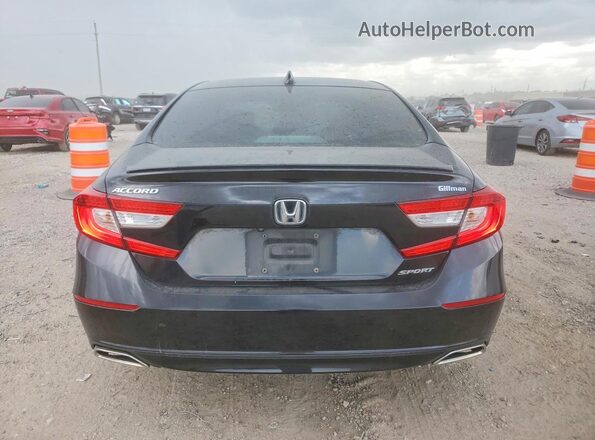 1HGCV1F37MA016204 2021 HONDA ACCORD Черный Вид сзади