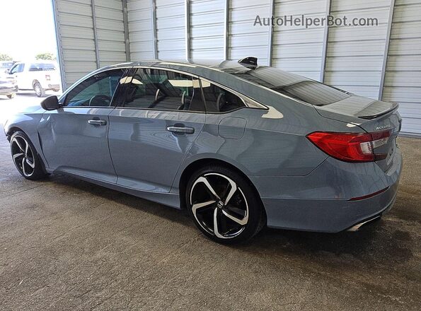 1HGCV1F37NA079580 2022 HONDA ACCORD Silver Rear left