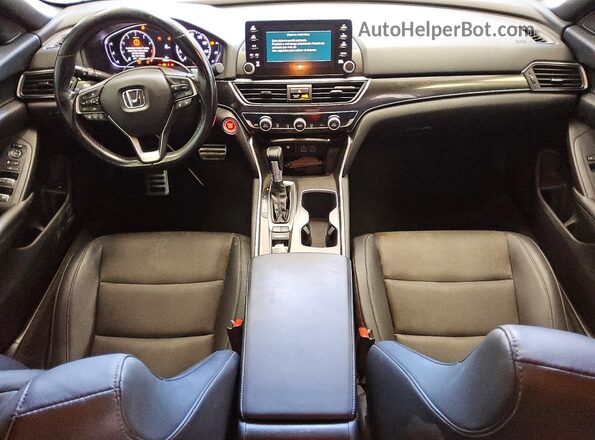 1HGCV1F37NA079580 2022 HONDA ACCORD Silver Dashboard view