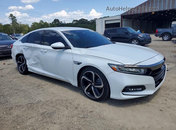 1HGCV1F38KA060919 2019 HONDA ACCORD White Przód prawy