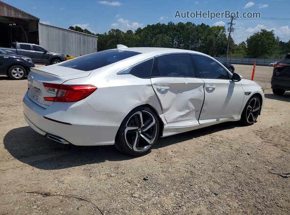 1HGCV1F38KA060919 2019 HONDA ACCORD White Tył prawy
