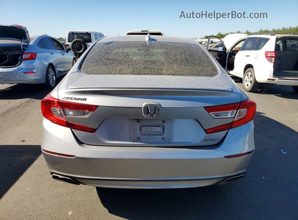 1HGCV1F38LA133689 2020 HONDA ACCORD Серебряный Вид сзади