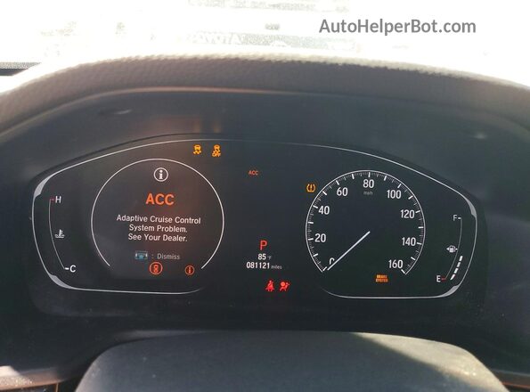1HGCV1F38LA133689 2020 HONDA ACCORD Серебряный Вид щитка приборов