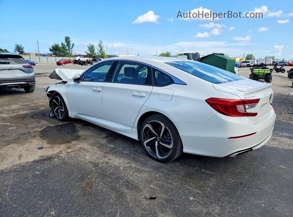 1HGCV1F38LA154896 2020 HONDA ACCORD White უკანა მარცხენა