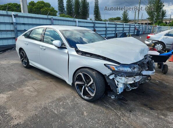 1HGCV1F38LA154896 2020 HONDA ACCORD White წინა მარჯვენა