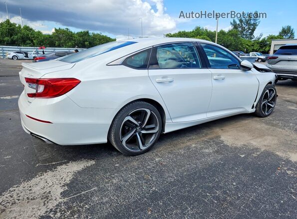 1HGCV1F38LA154896 2020 HONDA ACCORD White უკანა მარჯვენა