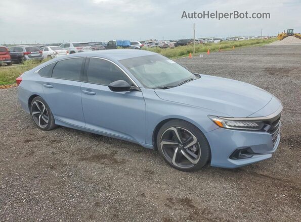 1HGCV1F38NA092905 2022 HONDA ACCORD Gray Przód prawy