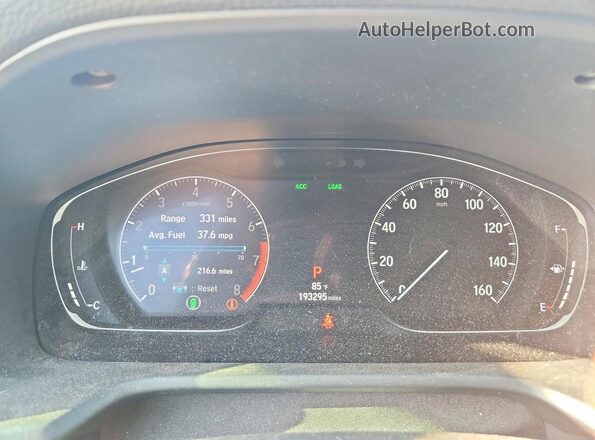 1HGCV1F39JA202970 2018 HONDA ACCORD Silver Widok zestawu wskaźników