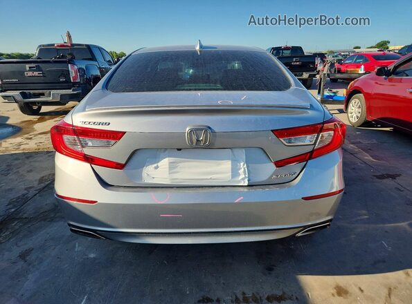 1HGCV1F39JA202970 2018 HONDA ACCORD Silver Widok z tyłu