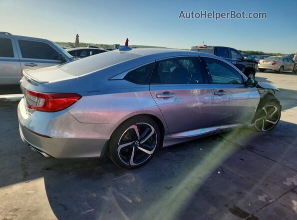 1HGCV1F39JA202970 2018 HONDA ACCORD Silver Tył prawy