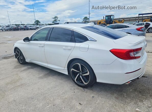1HGCV1F39JA262618 2018 HONDA ACCORD White უკანა მარცხენა