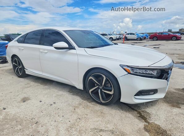 1HGCV1F39JA262618 2018 HONDA ACCORD White წინა მარჯვენა