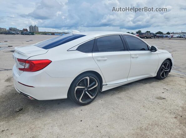 1HGCV1F39JA262618 2018 HONDA ACCORD White უკანა მარჯვენა