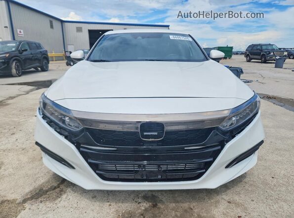 1HGCV1F39JA262618 2018 HONDA ACCORD White წინა ხედი