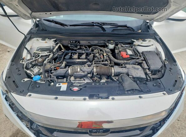 1HGCV1F39JA262618 2018 HONDA ACCORD White უკანა სალონის ხედი