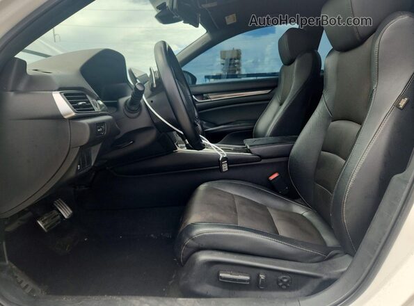 1HGCV1F39JA262618 2018 HONDA ACCORD White წინა სალონის ხედი