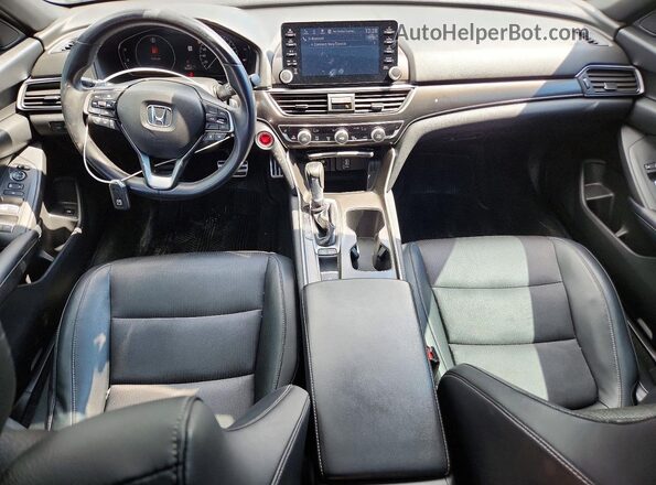 1HGCV1F39JA808429 2018 HONDA ACCORD Black წინა პანელის ხედი